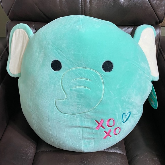 squishmallow turquoise elephant